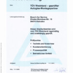 Bosch Car Service Poisl - Zertifikate